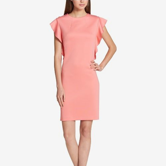 Tommy Hilfiger Dresses & Skirts - Tommy Hilfiger Flutter-Sleeve Scuba Dress